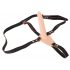 You2Toys - Strap-On - wibrator strap-on z akumulatorem (naturalny) 