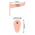 You2Toys - Strap-On - wibrator strap-on z akumulatorem (naturalny) 