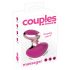 Couples Choice - ładowalny mini wibrator z masażerem (różowy) 