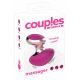 Couples Choice - ładowalny mini wibrator z masażerem (różowy) 