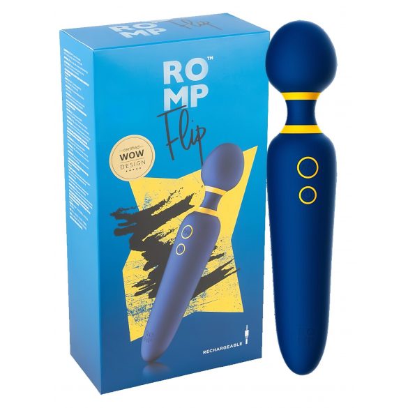 ROMP Flip Wand - wodoodporny masażer wibrator (niebieski)