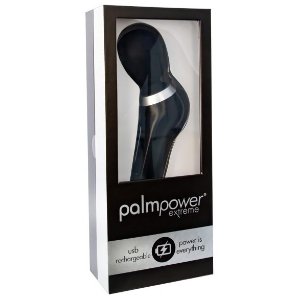 PalmPower Extreme Wand - ładowalny wibrator z masażerem (czarny) 