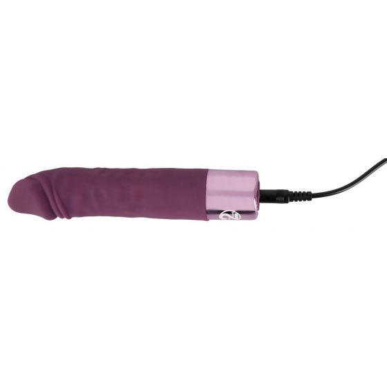You2Toys Elegant Realistic - wodoodporny wibrator z możliwością ładowania (fioletowy)