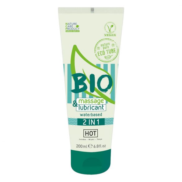 HOT Bio 2IN1 - żel nawilżający i do masażu na bazie wody (200ml) 