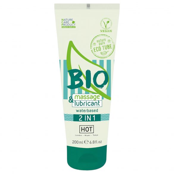 HOT Bio 2IN1 - żel nawilżający i do masażu na bazie wody (200ml) 