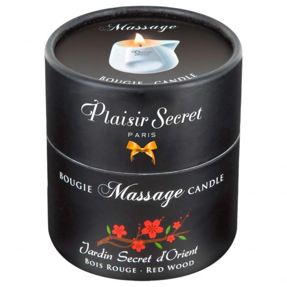 Plaisirs Secrets Red Wood - Świeca do masażu (80 ml) 