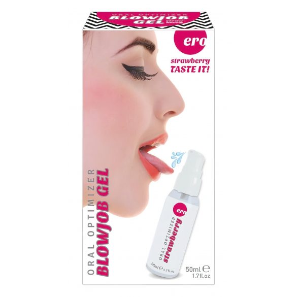 Blowjob Gel - doustny żel nawilżający - truskawka (50ml) 