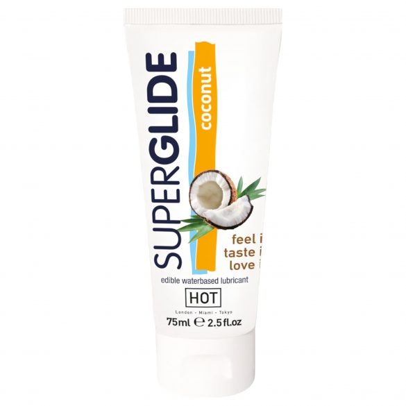 HOT Superglide Coconut - jadalny lubrykant (75ml) 