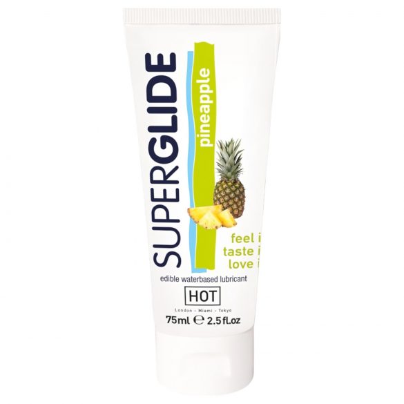 HOT Superglide Ananas - jadalny lubrykant (75ml)