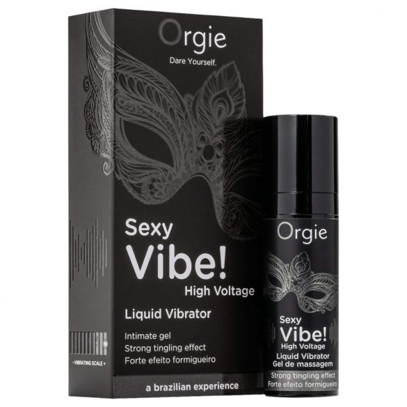 Orgie Sexy Vibe High Voltage - uniseksowy płynny wibrator (15ml)