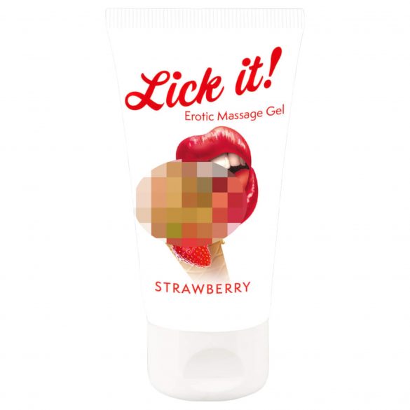 Lick it! - Jadalny lubrykant 2 w 1 - Truskawka (50 ml) 