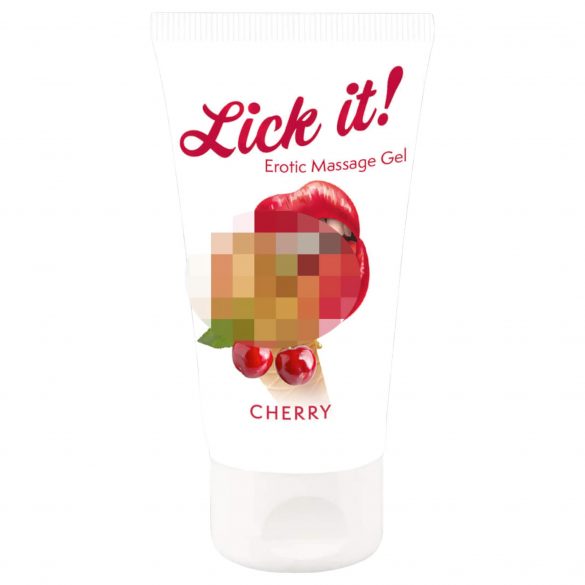 Lick it! - Jadalny lubrykant 2 w 1 - wiśniowy (50 ml) 