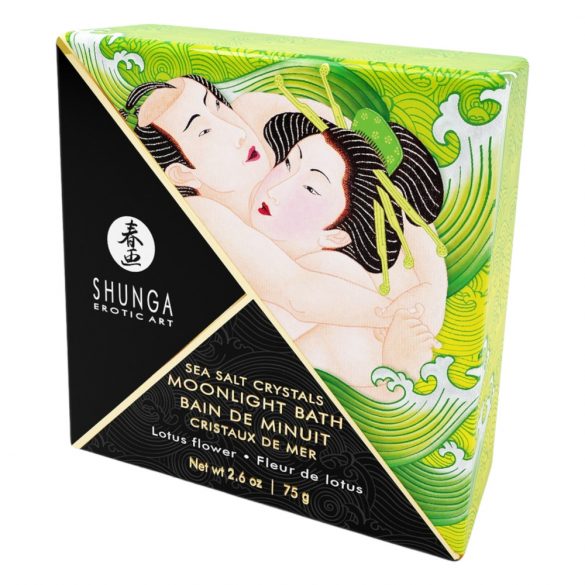 Shunga Lotus Flower - kryształ do kąpieli z minerałami z Morza Martwego (75g) 