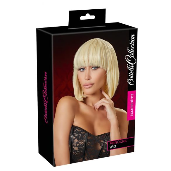 Cottelli - średnie blond bob z grzywką