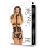 Rene Rofe Rassel Tassle - ozdobne szelki i stringi (czarne) - S-L 