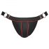 Svenjoyment - jockstrap z metalowym pierścieniem (czarny) - L/XL