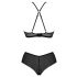 Passion Eco Kerria - koronkowy komplet bikini (czarny) 