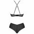 Passion Eco Kerria - koronkowy komplet bikini (czarny) 