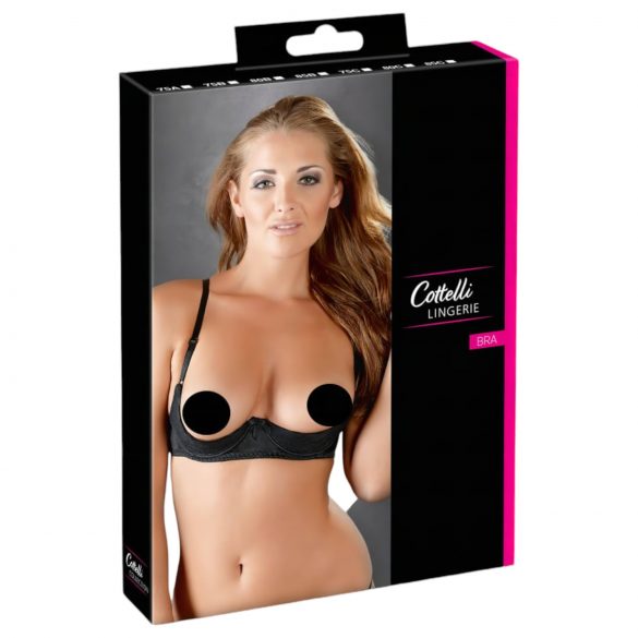 Cottelli - Podstawowy biustonosz typu push-up (czarny) - 85B