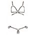 Cottelli Bondage - błyszcząca ozdoba body bikini (czarny) - M