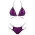 Obsessive Balitta - jasne bikini z dekoltem w szpic (fioletowy) 