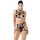 Cottelli - ornament body harness trio bielizna - czarny (S-L) 