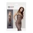 / NO:XQSE - Bodystocking z wzorem po bokach - czarny