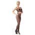 / NO:XQSE - Bodystocking z wzorem po bokach - czarny - 2XL/3XL