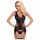 Obsessive Emperita - delikatnie haftowany top i stringi (czarne)