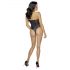 Cottelli Party - kwieciste body (czarne) - M