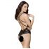 Obsessive 860-TED-1 - super seksowne koronkowe body (czarne)