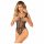 Obsessive B336 - przezroczyste, otwarte body z siateczki (czarne) - S-L