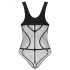 Obsessive B336 - przezroczyste, otwarte body z siateczki (czarne) - S-L