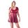 Cottelli Plus Size - Sukienka mini o linii A (bordowy) 