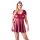 Cottelli Plus Size - Sukienka mini o linii A (bordowy)  - XL