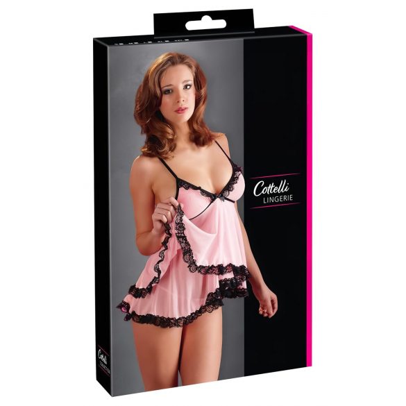 Cottelli - Słodka, falbaniasta pokusa - babydoll - M