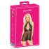 Kissable - koronkowa babydoll z wiązaniem na szyi (czarna) - L/XL