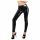 LATEX - leggingsy z zamkiem (czarne) - S