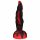 OgazR Hell Dong - dildo z rowkami i lepkimi wypustkami - 20 cm (czarno-czerwony) 