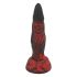 OgazR Hell Dong - dildo z rowkami i lepkimi wypustkami - 20 cm (czarno-czerwony) 