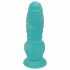 OgazR Sea Serpent - rowkowane dildo z zaciskiem - 17 cm (niebiesko-biały) 