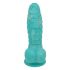 OgazR Sea Serpent - rowkowane dildo z zaciskiem - 17 cm (niebiesko-biały) 