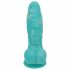 OgazR Sea Serpent - rowkowane dildo z zaciskiem - 17 cm (niebiesko-biały) 