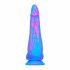 Inkipus - Silikonowe dildo do jąder - 18 cm (niebiesko-różowy) 