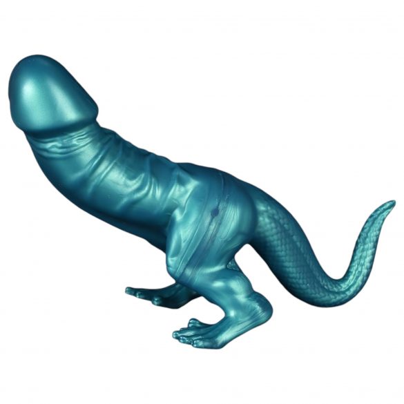 Toppedmonster - Dinosaur Silicone Dildo - 26 cm (turkusowy) 