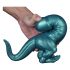 Toppedmonster - Dinosaur Silicone Dildo - 26 cm (turkusowy) 