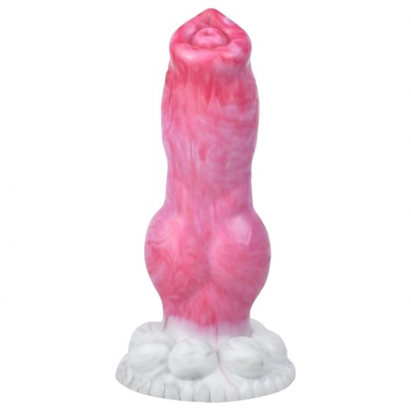 Animalorny Bulldog - pies dildo w kształcie psiego penisa - 17cm (różowy)