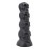 Toppedmonster - dildo z czaszką - 22 cm (czarny) 