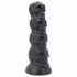 Toppedmonster - dildo z czaszką - 22 cm (czarny) 