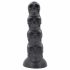 Toppedmonster - dildo z czaszką - 22 cm (czarny) 